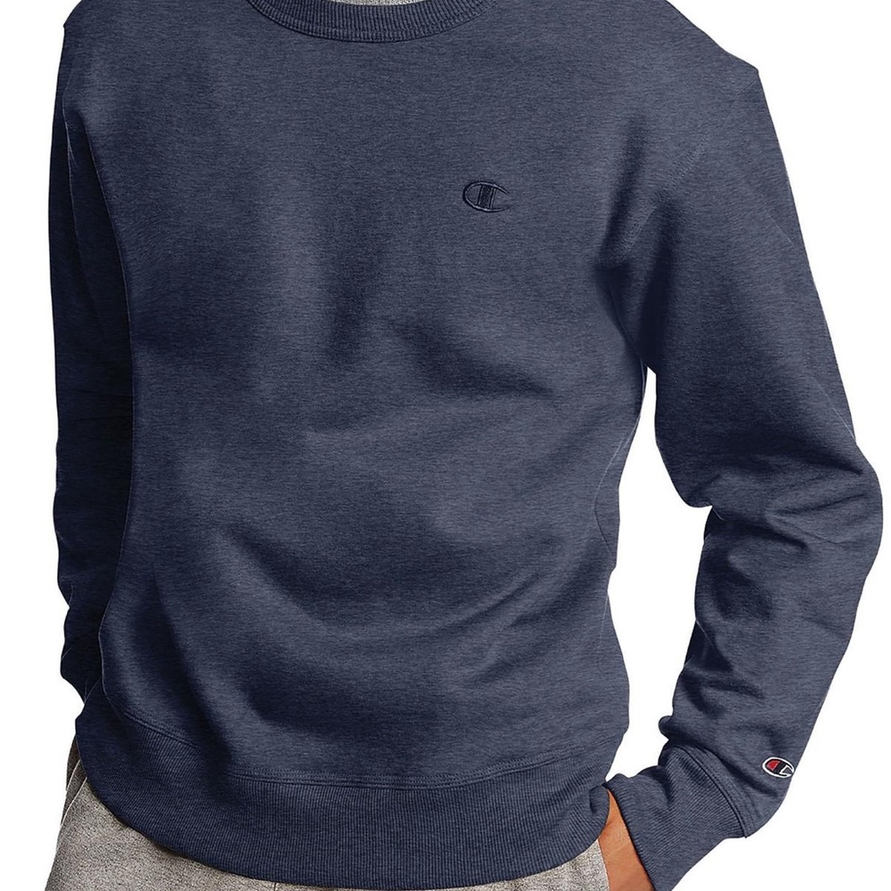 champion heather navy blue pullover